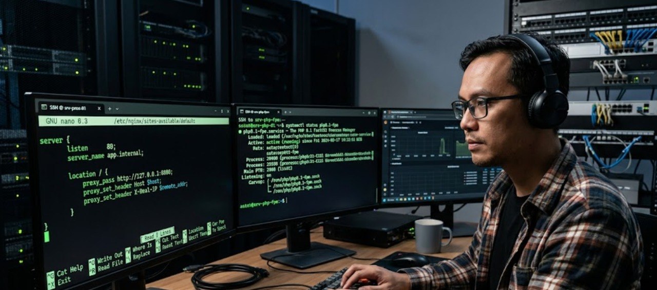 Panduan Lengkap Konfigurasi Nginx sebagai Reverse Proxy dan Eksekusi PHP-FPM